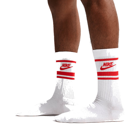 Nike SB Nsw Everyday Essential Crew - Socks White / University Red - Streetart.fr
