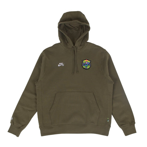 Nike Sb Olympic Agnostic Qs Sweat A Capuche - Medium Olive White - Streetart.fr