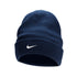 Nike SB Peak Metallic Swoosh Beanie - Midnight Navy / Metallic Silver - Streetart.fr