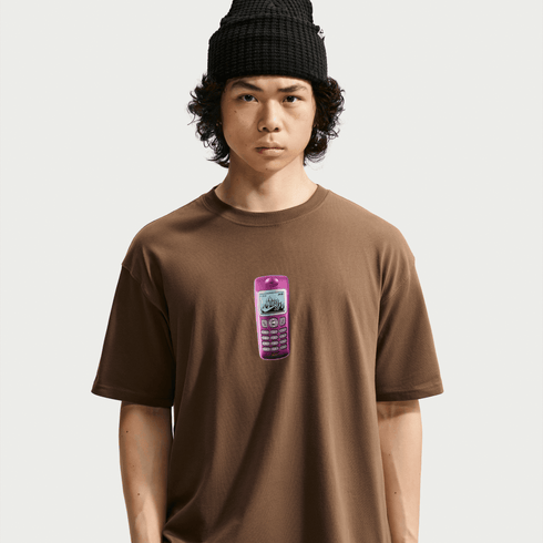 Nike SB Phone T-Shirt - Mosswood Brown - IM4424-235