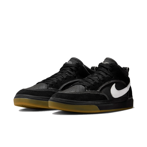 Nike SB React Leo - Black / White / Black / Gum Light - Streetart.fr