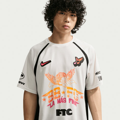 Nike SB Skate Short-Sleeve Jersey World Cup Club 58 - Sail / Black