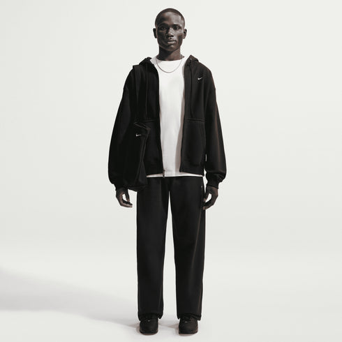 Nike SB Solo Swoosh Fleece Open-Hem Pant - Black / White - HV1090-010
