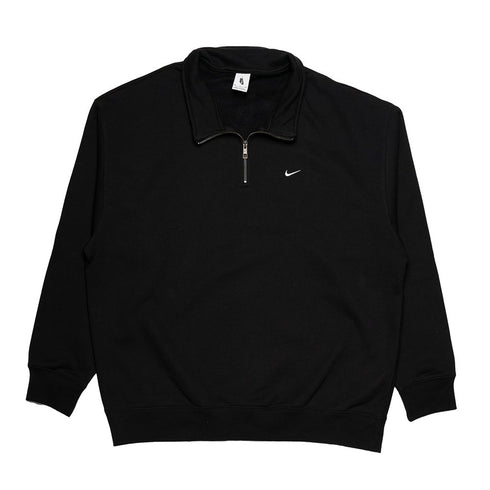 Nike SB Solo Swoosh Quarter Zip Sweat Black / White - Streetart.fr