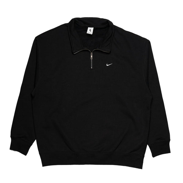 Nike SB Solo Swoosh Quarter Zip Sweat Black / White - Streetart.fr