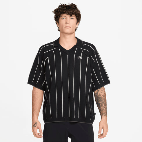 Nike Sb Stripe Ss Polo Sweater - Black / Sail / Black - Streetart.fr