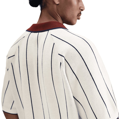 Nike Sb Stripe Ss Polo Sweater - Sail / Midnight Navy / Dark Team Red - Streetart.fr