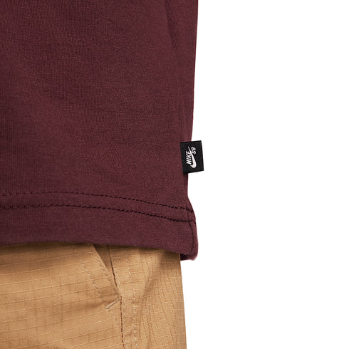 Nike SB Tee Logo Hbr Burgundy Crush - Streetart.fr