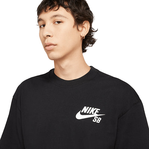 Nike SB Tee Logo Lbr Ss - Tee Black / White - Streetart.fr