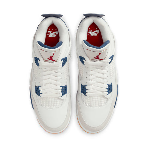 Nike Sb X Air Jordan 4 Retro Sp - Summit White / White / Navy / Neutral - Streetart.fr