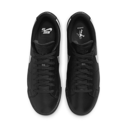 Nike Sb Zoom Blazer Low Pro Qs Dancer - Black / Metallic Silver - Black Hj6703 - 001 - Streetart.fr