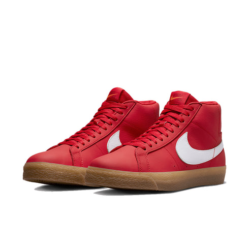 Nike SB Zoom Blazer Mid Iso University Red / White-White - Streetart.fr