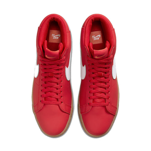 Nike SB Zoom Blazer Mid Iso University Red / White-White - Streetart.fr