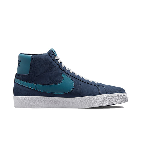 Nike SB Zoom Blazer Mid - Midnight Navy / Noise Aqua - Streetart.fr