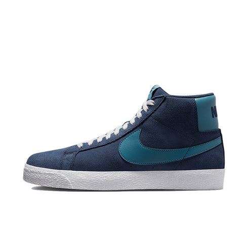 Nike SB Zoom Blazer Mid - Midnight Navy / Noise Aqua - Streetart.fr