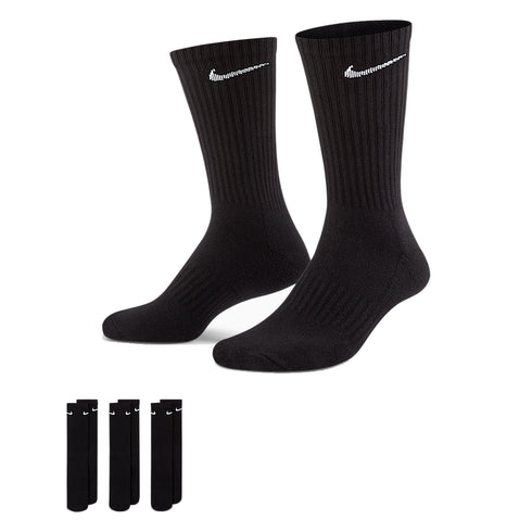 Nike SB Nk Everyday Csh Crew Sock 3 Paire - 132 Black / White Nike