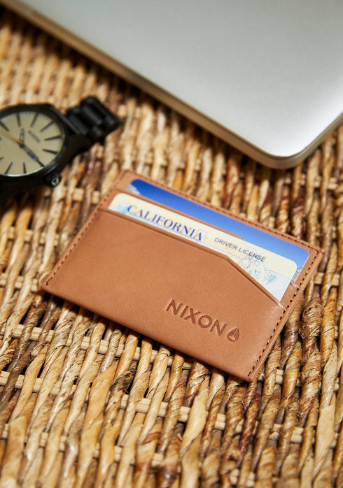 Nixon Flaco Leather Card Wallet Black - Streetart.fr