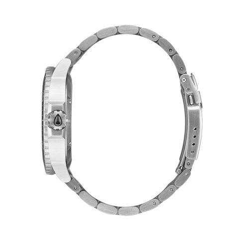 Nixon Stinger 44 Silver / Black / White - Streetart.fr