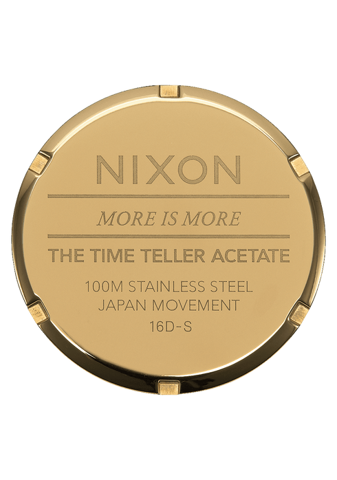 Nixon Time Teller Acetate - Cream Tortoise - Streetart.fr