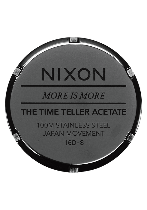 Nixon Time Teller Acetate - Tortoise - Streetart.fr