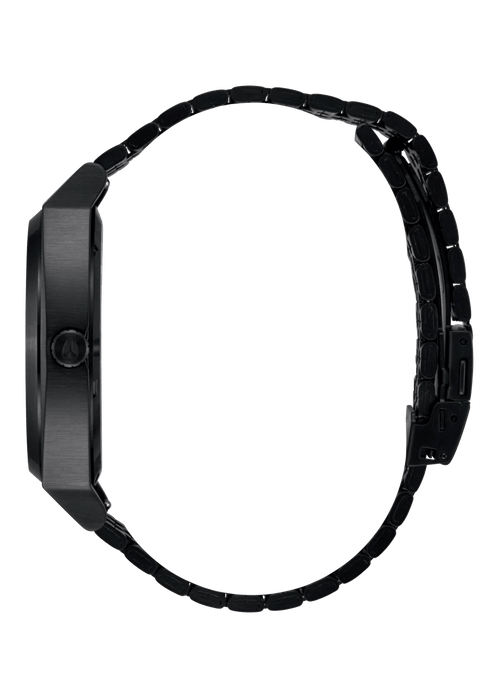 Nixon Time Teller Solar - All Black / White - Streetart.fr