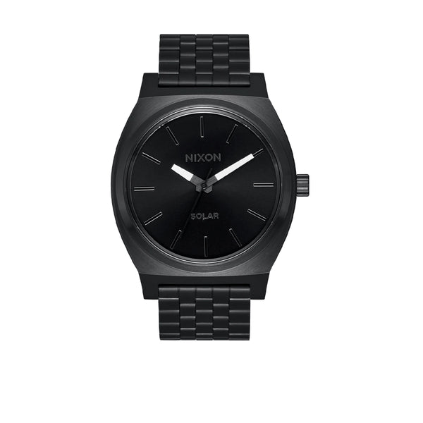 Nixon Time Teller Solar - All Black / White - Streetart.fr