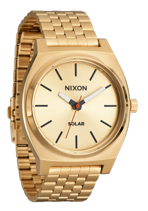 Nixon Time Teller Solar - All Gold / Black - Streetart.fr
