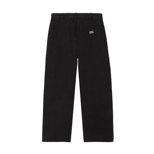 Obey Bigwig Baggy Denim Pant Pantalon - Washed Black - Streetart.fr