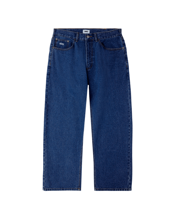 Obey Bigwig Denim Pant Rinse Indigo — pantalon