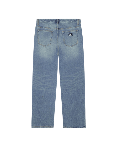Obey Boxcar Straight Leg Denim - Heavy Vintage Indigo - Streetart.fr