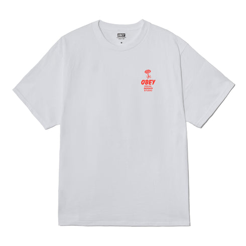 Obey Building Strong T-Shirt - White - Streetart.fr