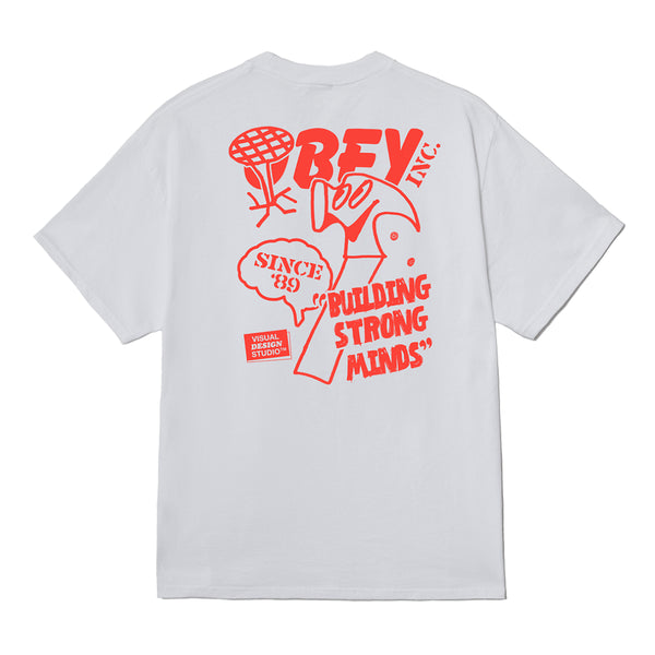 Obey Building Strong T-Shirt - White - Streetart.fr