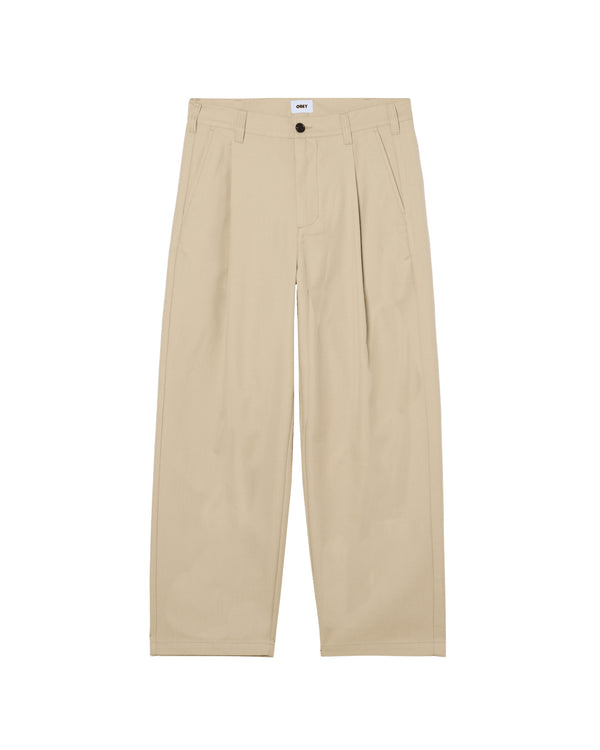 Obey Dean Pleated Pant - Cement