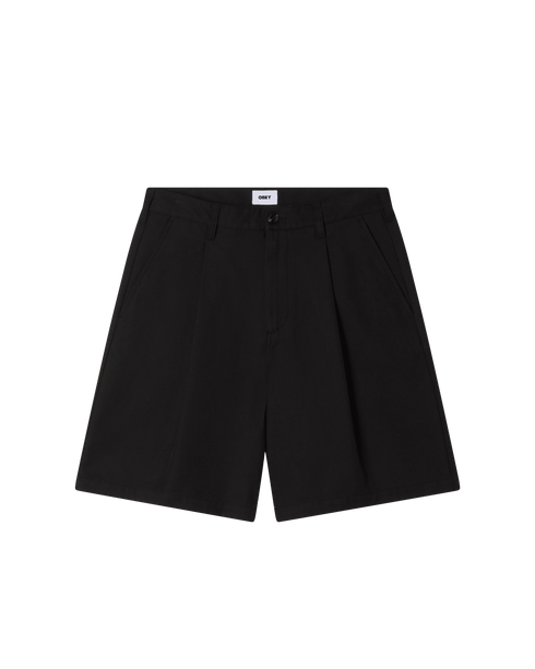 Obey Dean Pleated Short - Black - Streetart.fr