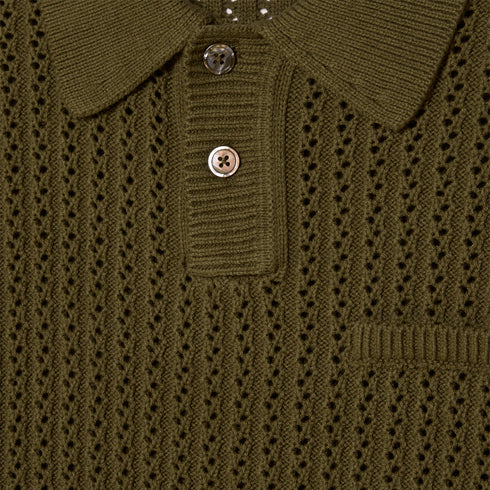 Obey Duane Polo Sweater Polo - Tea Leaf - Streetart.fr