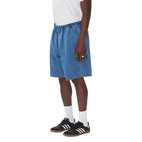 Obey Easy Denim Carpenter Short - Light Indigo - Streetart.fr