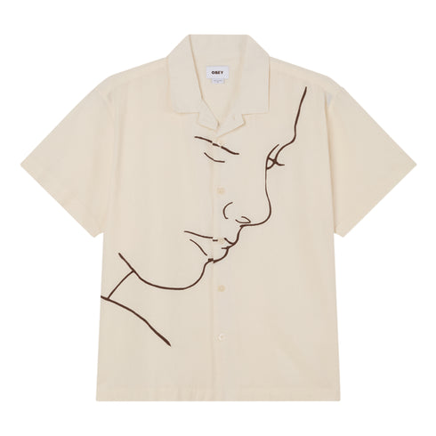 Obey Frances Woven Chemise - Unbleached Multi - Streetart.fr