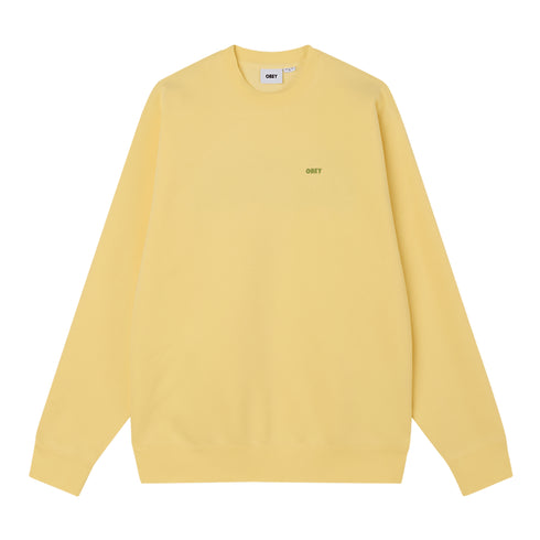 Obey Further Wisdom Crew Sweatshirt - Pale Banana - Streetart.fr