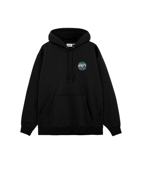 Obey Heavy Lifting Hood - Black - Streetart.fr
