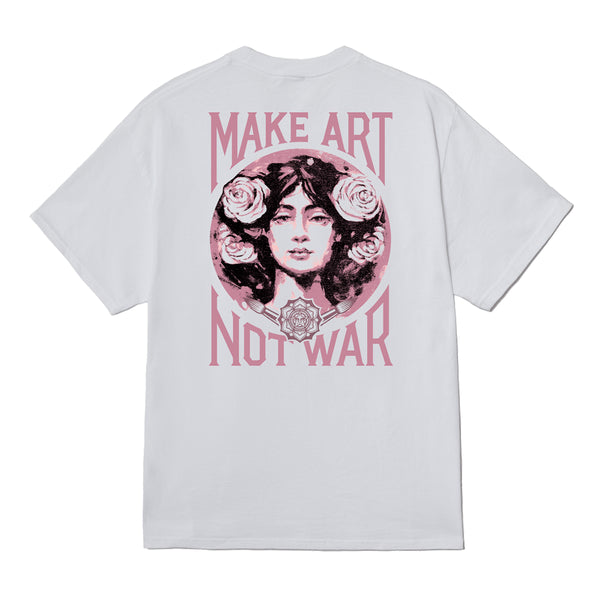 Obey Make Art Not War T-Shirt - White - Streetart.fr