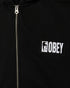 Obey Margin Faded Zip Hood Zip - Digital Black - Streetart.fr