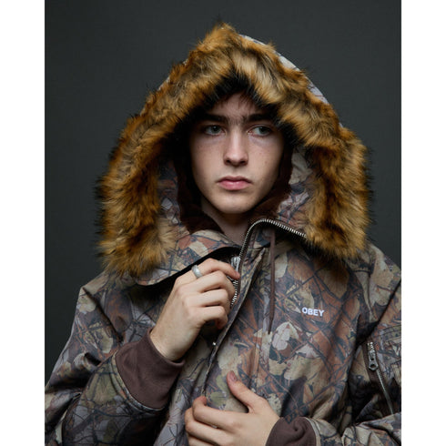 Obey N-2B Short Parka - Fence Camo - Streetart.fr