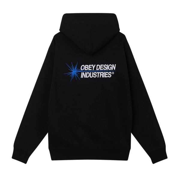 Obey Obey Industries Hood Sweat A Capuche - Black - Streetart.fr