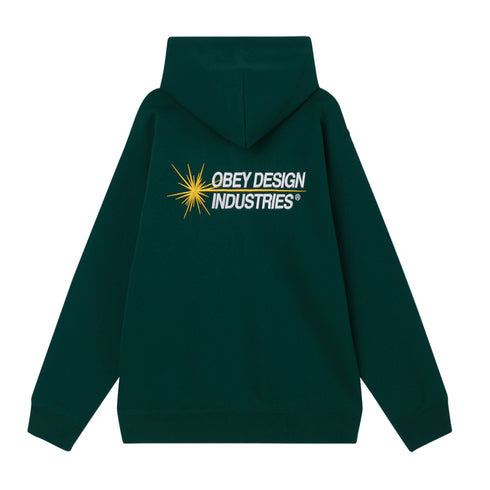 Obey Obey Industries Hood Sweat A Capuche - Rain Forest - Streetart.fr