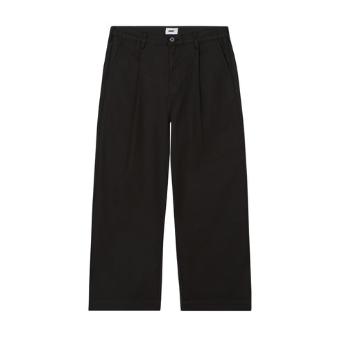 Obey Oliver Pleated Pant Pantalon - Pirate Black - Streetart.fr