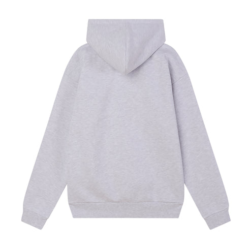 Obey Oval Extra Heavy Zip Hood Sweat Zip - Ash Grey - Streetart.fr
