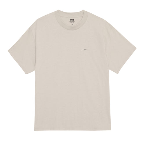 Obey Peace & Justice Statue T-Shirt - Silver Grey - Streetart.fr