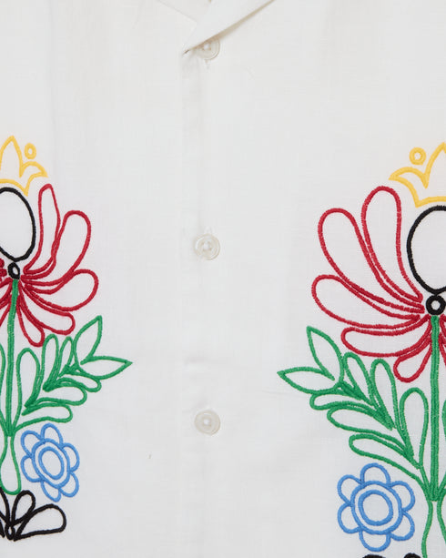 Obey Perry Woven Shirt - White - Streetart.fr