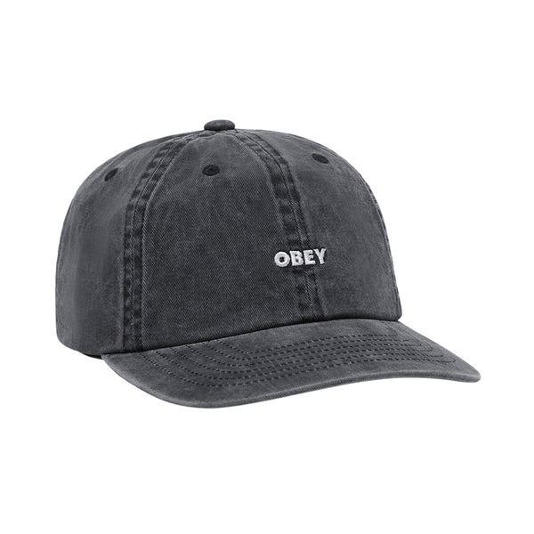 Obey Pigment Oeby Bold 6 Panel Sb Cap - Black — casquette