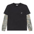 Obey Post 2Fer L/S T-Shirt - Dusty Black / Limo Multi - Streetart.fr